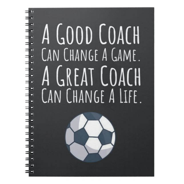 Carnet Soccer Coach Idées Cadeau Merci Sports Joueur (Devant)