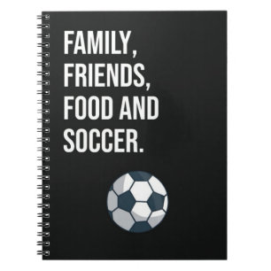 Carnet Soccer mignon Thème Fête Faveurs Sports Joueurs Ga