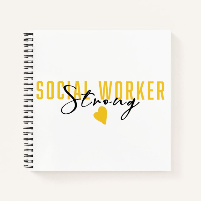 Carnet Social Worker Forte Black Gold (Devant)