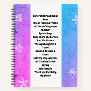 Carnet Soeur Embellisée