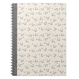 Carnet Soft Beige Minimalist Cat Line Art Notebook