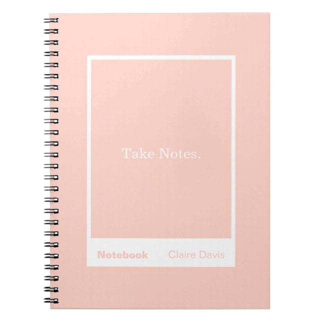 Carnet Soft Peach Block Quote Classic (Devant)