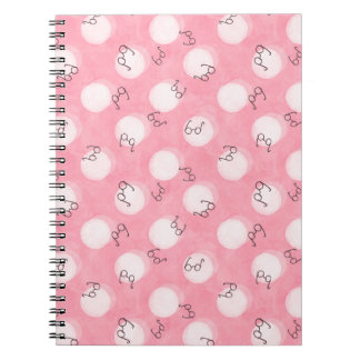 Carnet Soft Pink Cute Pattern – Minimal Aesthetic Polka