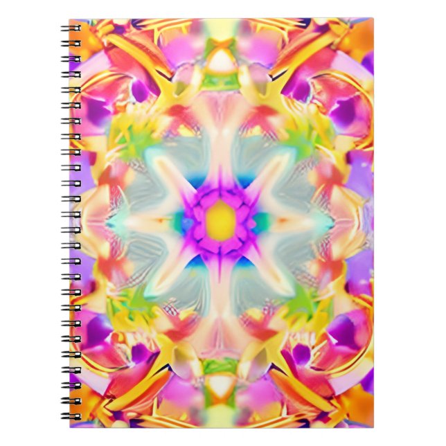 Carnet Soft Spring Pastels Tie Dye Motif (Devant)