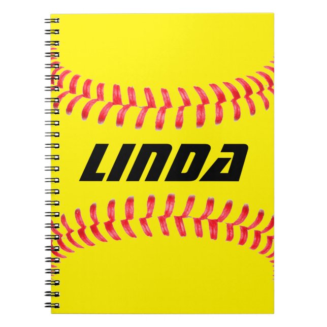 Carnet Softball personnalisé (Devant)