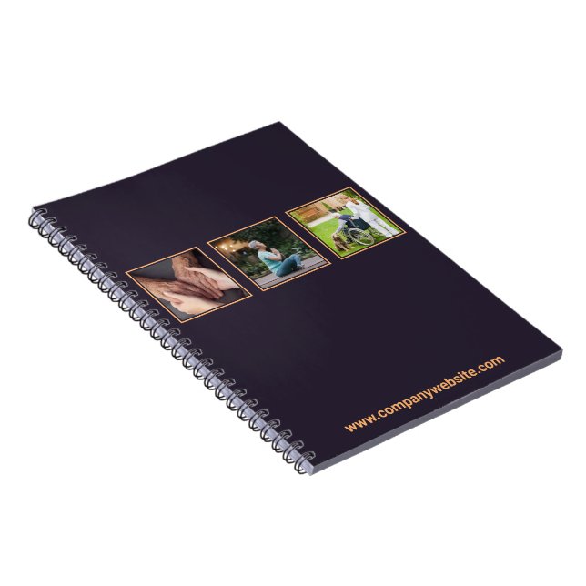 Carnet Soins d'âge promotionnels Purple & Orange Nurse (Côté Droit)