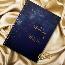 Carnet Soirée Sky Astral Gold Stars Mariage bleu