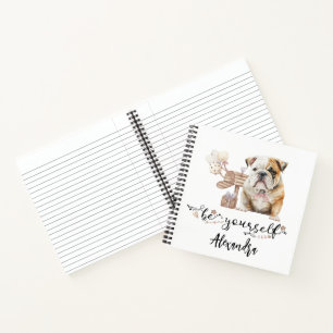 Carnet Sois-Toi Personnalisé Bulldog Puppy
