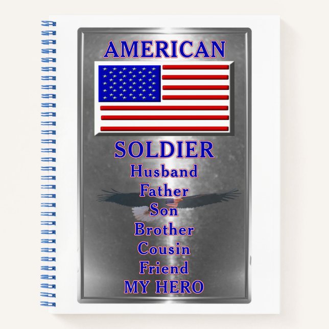 Carnet Soldat américain patriotique (Devant)