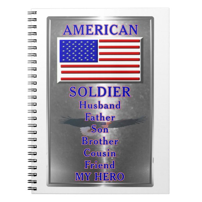 Carnet Soldat américain patriotique (Devant)