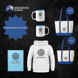 Carnet Solde Sacré Minimaliste Mandala Personnalisé