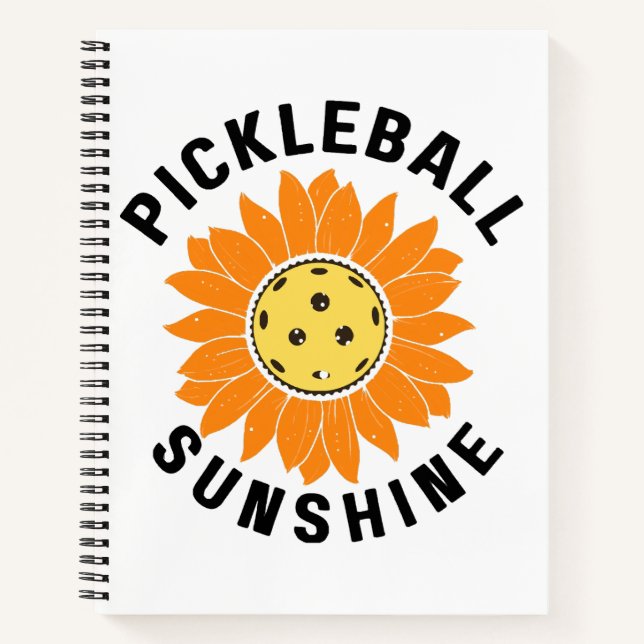 Carnet Soleil de Pickleball (Devant)