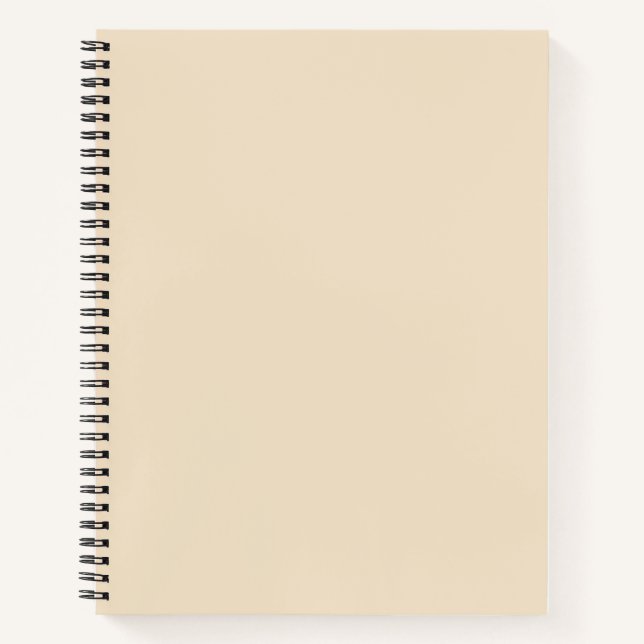 Carnet Solid color cream light beige (Devant)