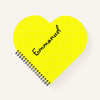 Carnet Solide, citron, jaune, uni