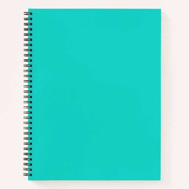 Carnet Solide clair turquoise (Devant)