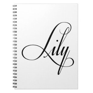 Carnet Son Nom Est Lily Calligraphy