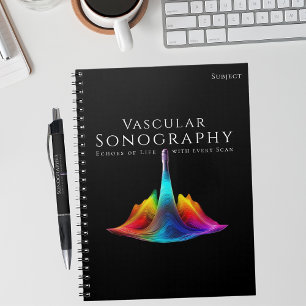 Carnet Sonographe vasculaire - Ondes Ultrasoniques coloré