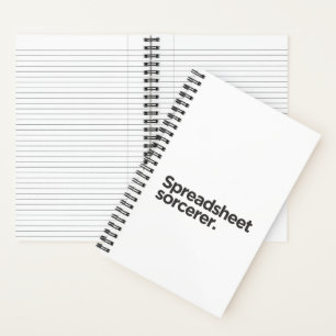 Carnet 'Sorcier de tableur.' Anniversaire de collègue drô