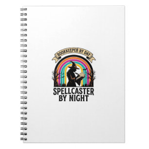 Carnet Sorcière Comptable Rétro Halloween Comptabilité De