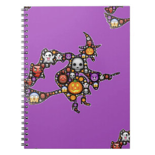Carnet sorcière émoji