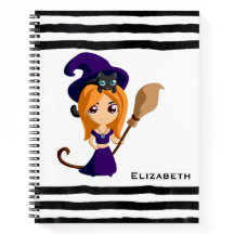 Sorcière mignonne en Casquette violet Halloween