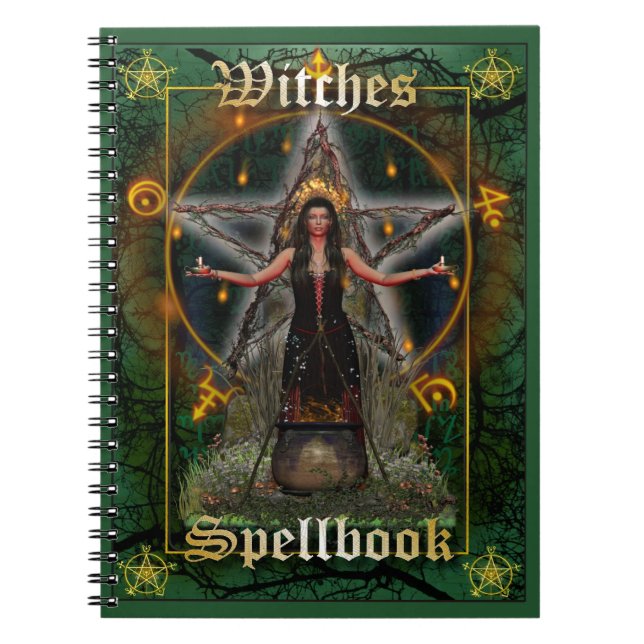 Carnet Sorcières Spellbook - élément de la terre (Devant)