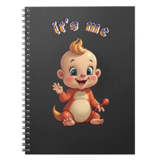 Carnet souriez à la joie de bébé mignonne, et au bonheur.
