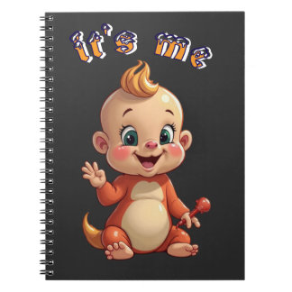 Carnet souriez à la joie de bébé mignonne, et au bonheur.