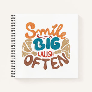 Carnet Sourire grand rire souvent : Joyeux