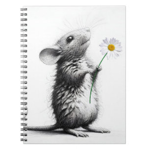 Carnet Souris Avec Faisceau Blanc