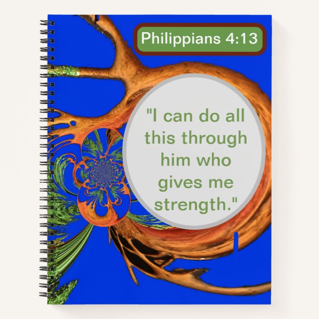 Carnet Sous l'Acacia : Philippiens 4:13 Brown (Devant)
