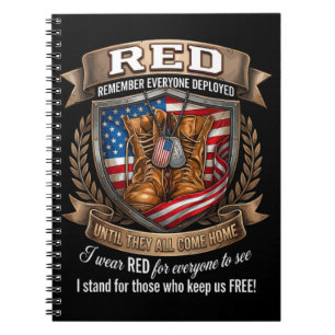 Carnet Souvenez-vous de tous les militaires déployés Red