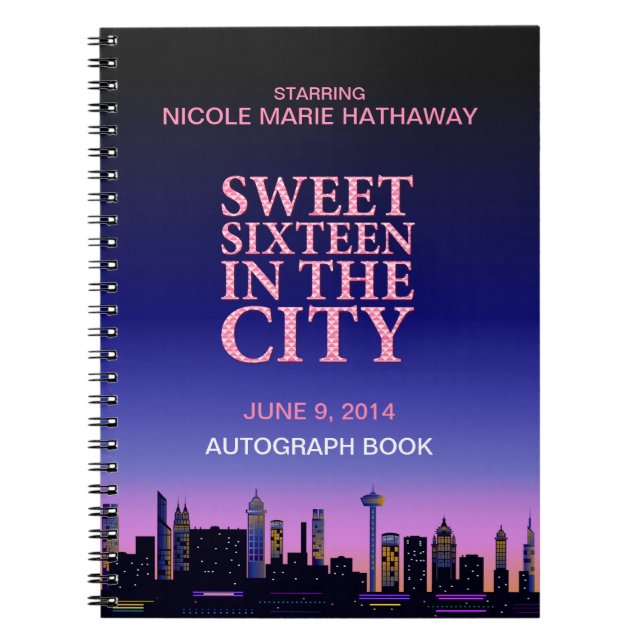 Carnet Souvenirs d'autographe d'anniversaire de sweet (Devant)