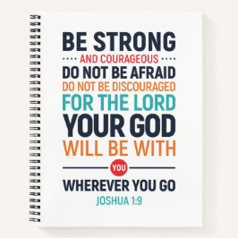 Carnet Soyez Forts Et Courageux, Joshua 1:9