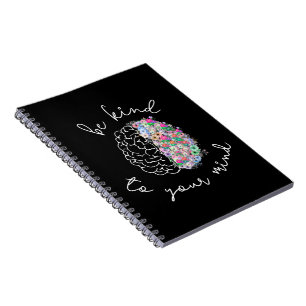 Carnet Soyez Gentil À Votre Esprit Floral Cerveau Santé M