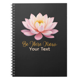 Carnet Soyez Ici Maintenant Pastel Lotus Attention