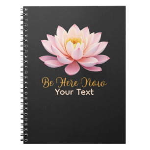 Carnet Soyez Ici Maintenant Pastel Lotus Attention