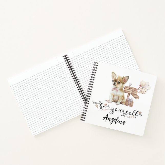 Carnet Soyez Personnalisé Chihuahua Puppy (Intérieur)
