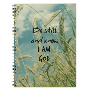 Carnet Soyez toujours et sachez que je suis Dieu Bible Ve