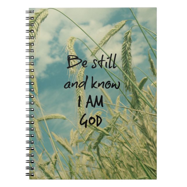 Carnet Soyez toujours et sachez que je suis Dieu Bible Ve (Devant)