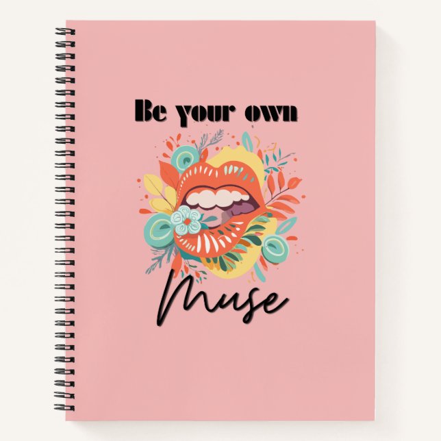Carnet Soyez votre propre muse, Citation d'amour personne (Devant)