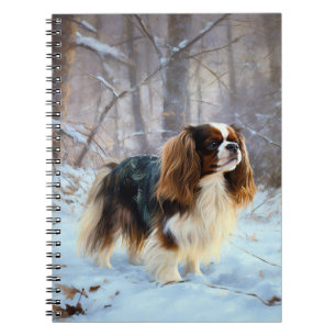 Carnet Spaniel Toy Anglais Noël Qu'il neige