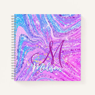 Carnet Sparkle licorne arc-en-ciel arc-en-ciel marbre art