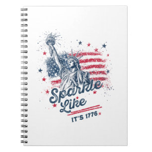 Carnet Sparkle Like It's 1776, Patriotic Design, American