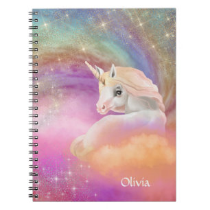 Carnet Sparkly Rainbow Universe Unicorn