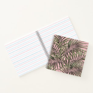 Carnet sphérique de feuille de palme tropicale