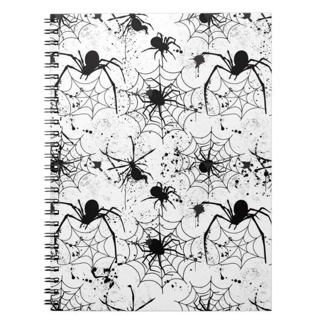 Carnet Spiderweb Pattern Halloween  (Devant)