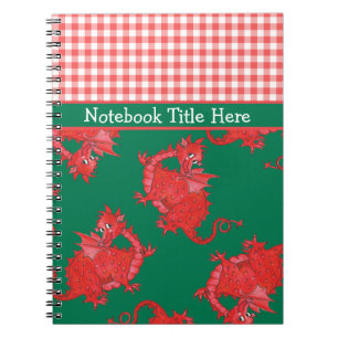 Carnet spiral à personnaliser : Baguettes rouges m
