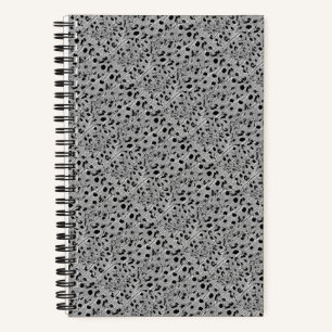 Carnet spiral à pointes noires