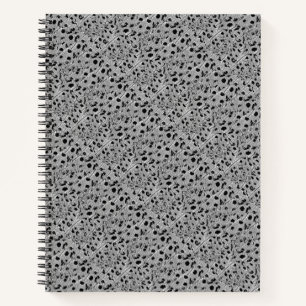 Carnet spiral à pointes noires